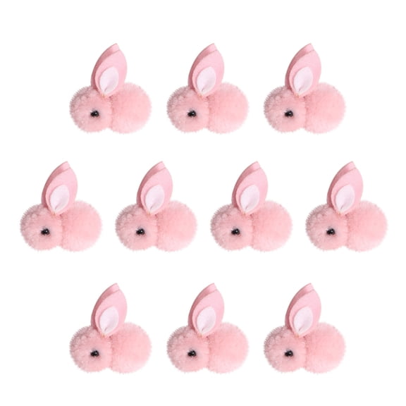Yoloke Easter Bunny Animals Mini Plush Bunny Rabbit Plush Stuffed Animals Stuffed Bunny Toys Soft Tiny Rabbit Doll Plush Hanging Pendant Ornament for DIY Easter Decorations Party(Pink)