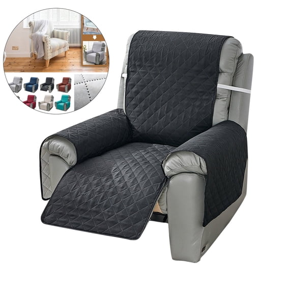 Yoloke Easy-Going Recliner Sofa Slipcover Reversible Sofa Cover Water Resistant Couch Cover Furniture Protector with Elastic Straps for Pets Kids Children Dog Cat