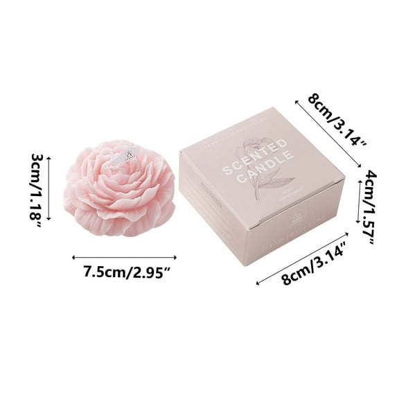 Yoloke Exquisite Peony Scented Candle - Handcrafted, High-Quality Blend for Sweet Dreams & Festive Gifts | Soy & Paraffin Wax