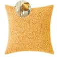 thumbnail image 1 of Yoloke Faux Fur Decorative Throw Pillow Covers Soft Plush Cushion Case with Zipper Boho Pillowcase for Home Living Room Couch Bedroom Bed Sofa 18 x 18 Inch, 1 of 5