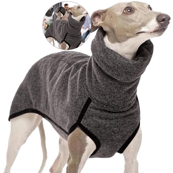 Yoloke Fleece Dog Apparel Winter Warm Dog Coat Doggie Turtleneck Cozy Jacket Soft Shirt Vest Stylish Pet Outfits for Small Medium Large Dogs