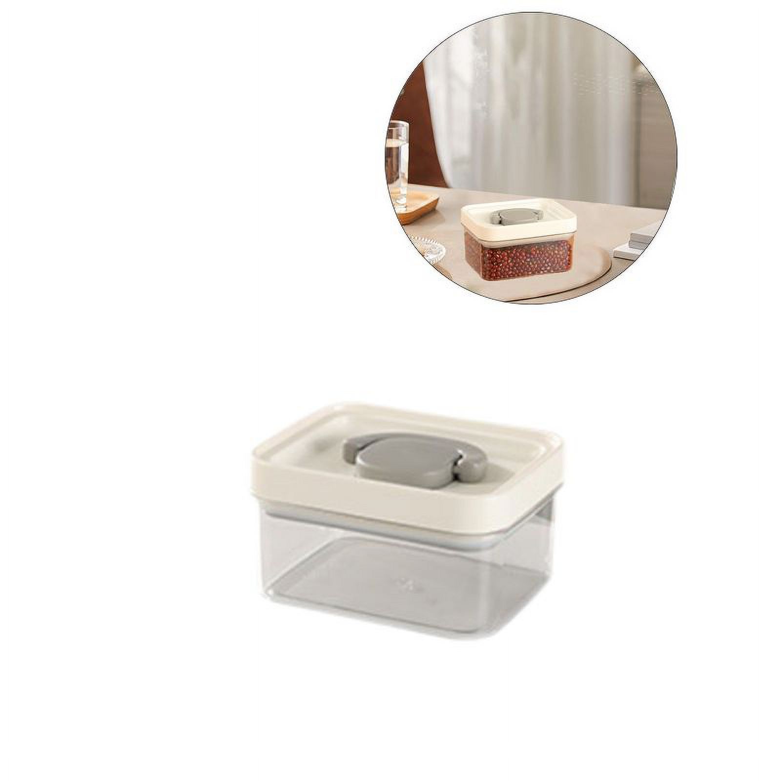 Yoloke Food Storage Container Airtight Lid Lock Top, Stackable Kitchen