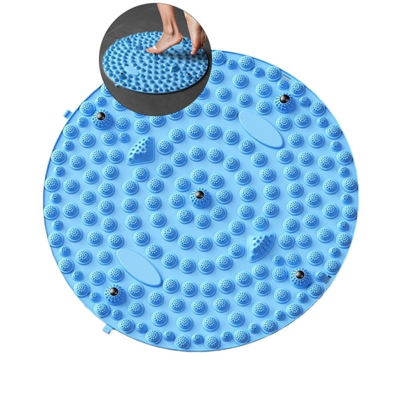 Yoloke Foot Massage mat, Foot Reflexology Pad - Massage Mat Feet Massage Pad, Anti Fatigue Walk Stone Acupoint Mat Particle Portable Massage Tool for Walking & Long Sitting