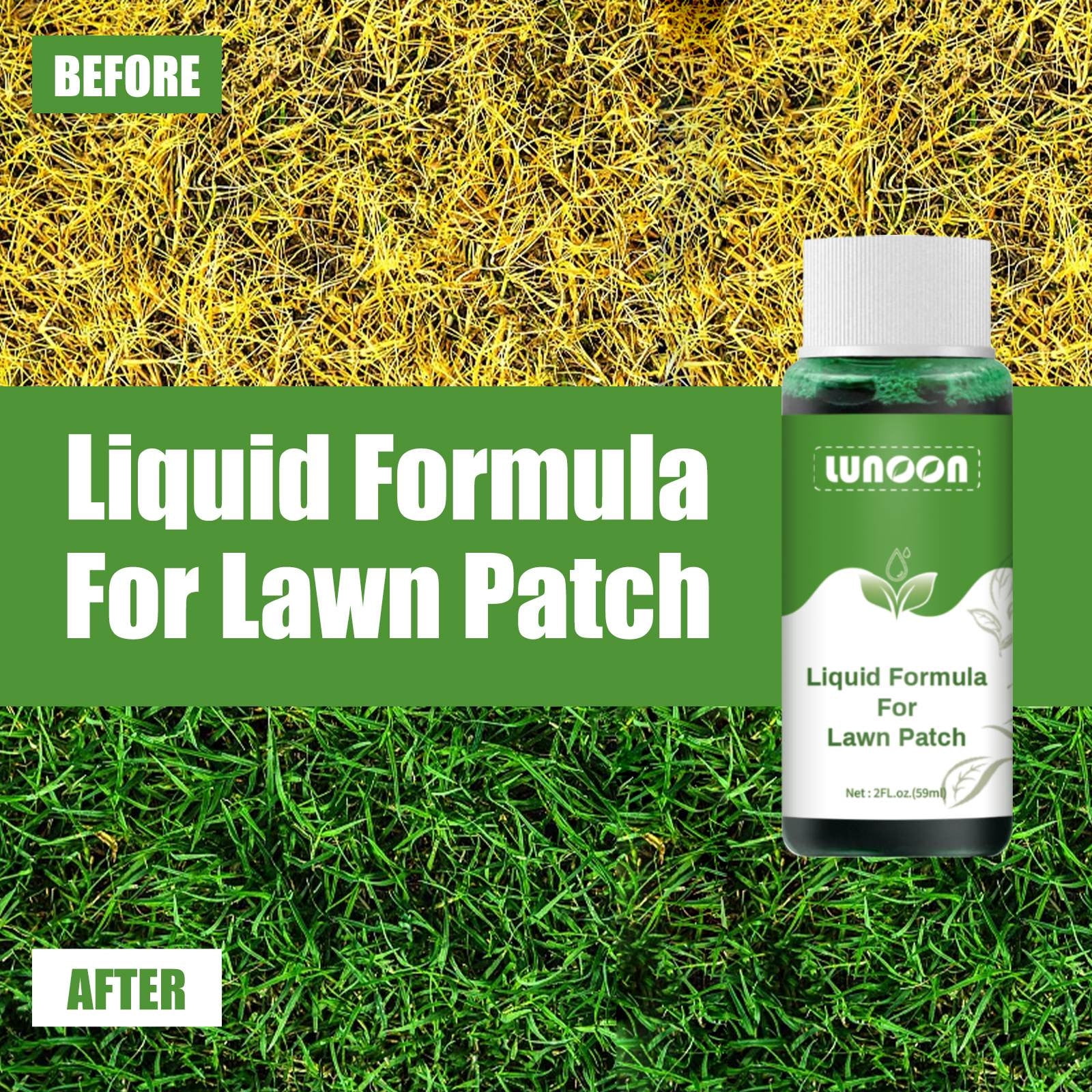 Yoloke Green Grass Lawn Spray, Liquid Grass Seed Spray for Lawn, Grass
