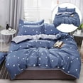 thumbnail image 1 of Yoloke King Size Bed Sheets Set -Queen Quilt Bedding Set - 4 Piece Set - Bedding Sheets & Pillowcases,Plain Printed Soft and Breathable Bedding Set for Bed, 1 of 4