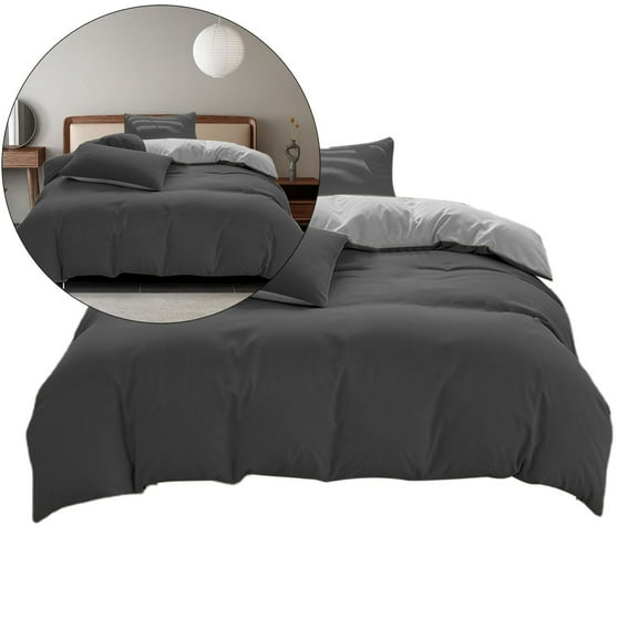 Yoloke King Size Bed Sheets Set -Queen Quilt Bedding Set ,Solid Color Soft and Breathable Bedding Set for Bed(4-piece set)