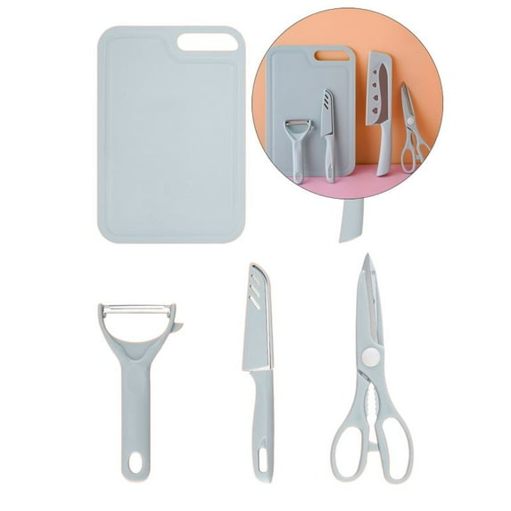 Yoloke Kitchen Shears Set, Kitchen Scissors Heavy Duty Meat Scissors Poultry Shears, Contains Scissors、Vegetable Potato Peeler、Paring Knife, Dishwasher Safe Food Cooking Scissors Set