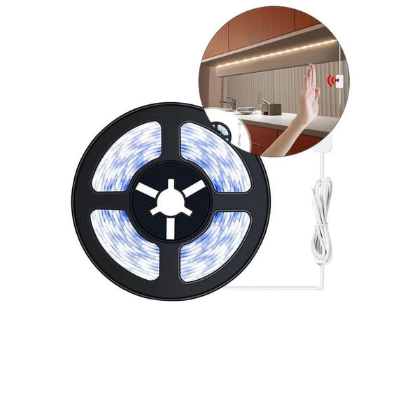 Yoloke Motion Sensor LED Strip Light - USB Powered,Flexible & Adhesive, for Wardrobe, Stairs, Kitchen, Closet, Pantry, Bed, Locker