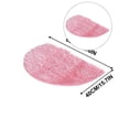 thumbnail image 1 of Yoloke Oval Chenille Bathroom Rug, Ultra Soft Microfiber Shaggy Bath Mat, Machine Washable Thick Fluffy Carpet Rug, Non-Slip Water Absorbent Shower Mat for Bathroom, Shower, 1 of 5