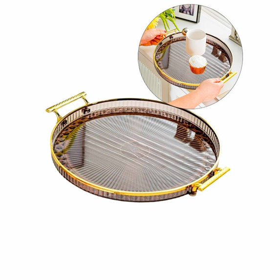 Yoloke Plastic Cup Tray - Versatile Desktop Organizer & Serving Tray | Durable & Stylish | Modern Home Decor | Office & Kitchen Essential | Easy to Clean