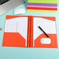 thumbnail image 1 of Yoloke Plastic Folders with Pockets and Prongs, Two Pocket Folder with Brads, 3 Prong Folders with Pockets for Letter Size Sheets, 1 of 6
