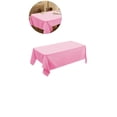 thumbnail image 1 of Yoloke Plastic Tablecloths - Disposable Plastic Table Covers Table Cloths Waterproof TableCloth Oil-proof Table Cloth Thin Table Covers for BBQ Picnic Birthday Wedding Parties, 54x73 Inch, 1 of 5