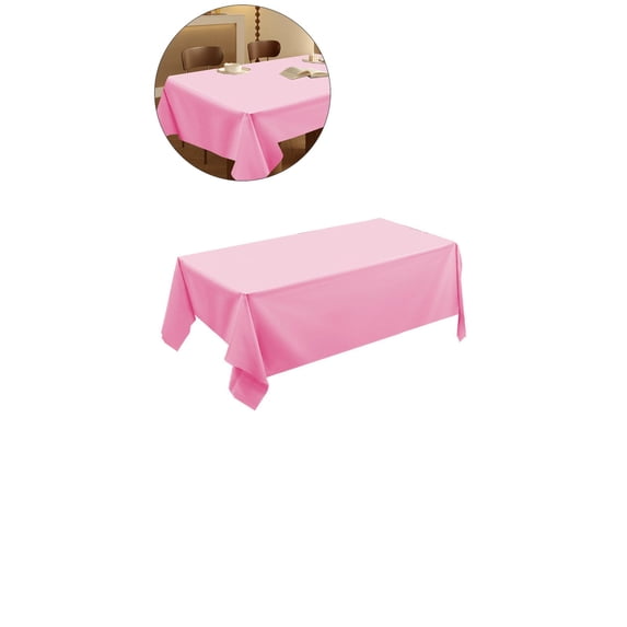 Yoloke Plastic Tablecloths - Disposable Plastic Table Covers Table Cloths Waterproof TableCloth Oil-proof Table Cloth Thin Table Covers for BBQ Picnic Birthday Wedding Parties, 54x73 Inch