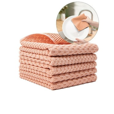 Yoloke Premium Microfiber Waffle Weave Kitchen Dish Cloths, Ultra Absorbent and Solid Color Dish Towels for Kitchen Fast Drying Dishcloth for Washing Dishes