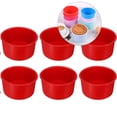 thumbnail image 1 of Yoloke Round Cake Pans, 6 Pcs Silicone Cake Molds for Baking, Nonstick & Quick Release Circle Cake Pans for Layer Cake, Smash Cake and Cheese Cake, 1 of 3