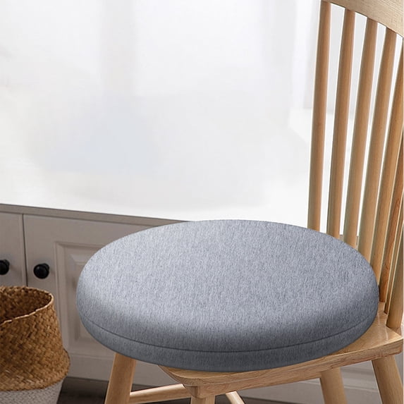 Yoloke Round Memory Foam Cushion - Detachable and Non-Slip with Breathable Comfort - Suitable for Living Room, Dining Room, and Office Use - Zippered and Washable Seat Pad - 11.81x11.81x1.18in