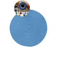 thumbnail image 1 of Yoloke Round Placemat Plastic Woven Placemat Washable Wipeable Table Mat for Dining Table Heat Resistant Non-Slip Circle Place Mats, 1 of 3