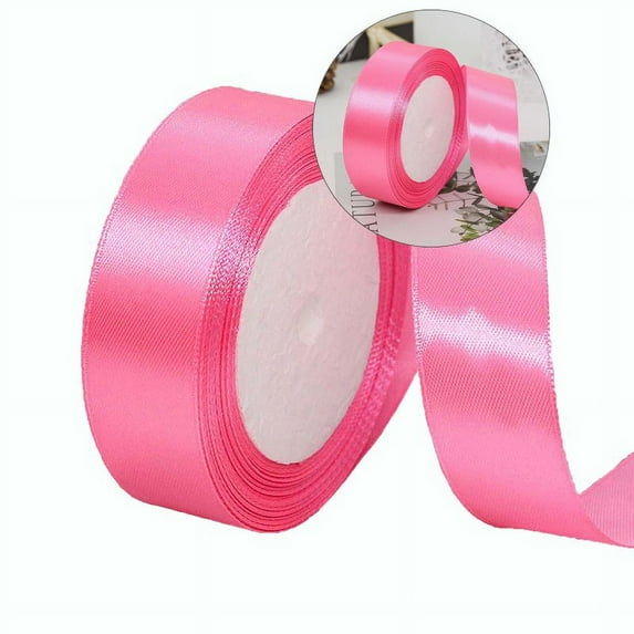 Yoloke Satin Ribbon, Fabric Silk Ribbon for Flower Bouquet, Gift Wrapping, Crafts, Hair Bows Making, DIY Sewing Projects, Wedding Party Decoration and Other Sewing Projects