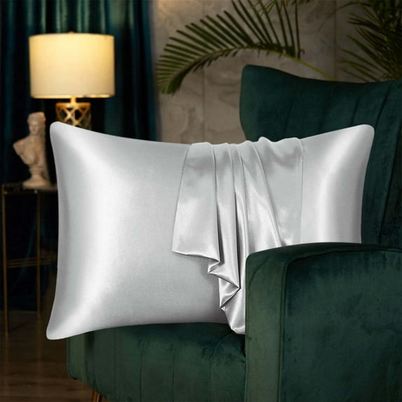 Yoloke Satin Silk Pillowcase, for Hair and Skin, Luxury and Soft Pillow Cases Standard Size , Super Soft Pillow Case with Envelope Closure
