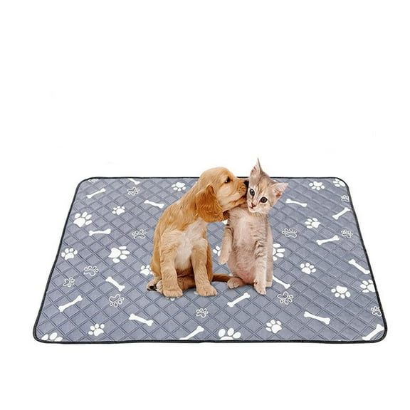Yoloke Self-Heating Pet Bed, Ultra-Soft & Cozy Mat for Cats & Dogs up to 25 lbs, Noiseless, Machine Washable, Non-Slip Bottom, Light Gray, 28x40 inches