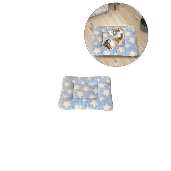 Yoloke Self-Heating Pet Warming Pad - Thick Cotton & Coral Fleece, Noiseless, Machine Washable, Suitable for Cats & Small Dogs