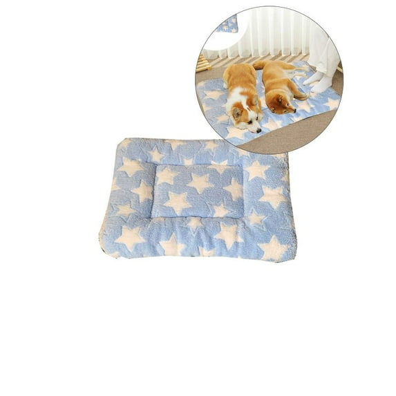 Yoloke Self-Heating Pet Warming Pad - Thick Cotton & Coral Fleece, Noiseless, Machine Washable, Suitable for Cats & Small Dogs