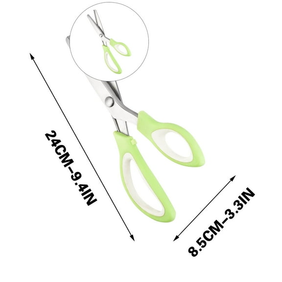 Yoloke Shears, Zig Zag Craft Scissors Decorative Edge, Pinking Shears Scissors for Fabric Cutting, Dressmaking Sharp Fabric Sewing Scissors, Grips Scrapbook Scissors