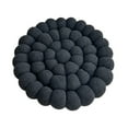 thumbnail image 1 of Yoloke Small Mantou Cushion Round Plush Throw Pillow Flat Hand-Made Round Shaped Cushion Mat Home Decor Foft Fuzzy Chair Plush Pillow Soft Chair Pads Floor Cushions, 1 of 5