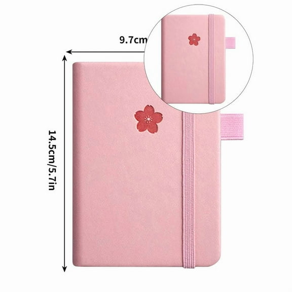 Yoloke Small Notebook, Mini Notebook Thickening Simple Word Book Pocket Notepad Portable Taking Notes Stationery(Pink)