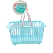 Yoloke Small Shopping Basket Mini Plastic Grocery Baskets with Handles Retail Shopping Baskets Shower Baskets for Home Sundries Storage Party Favors Shopping Cart