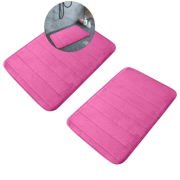 Yoloke Soft Memory Foam Bath Rug, Absorbent Luxury Bath Rug Mat, Quick Dry Bath Mat for Front Floor of Bathtub, Shower Floor and Toilet