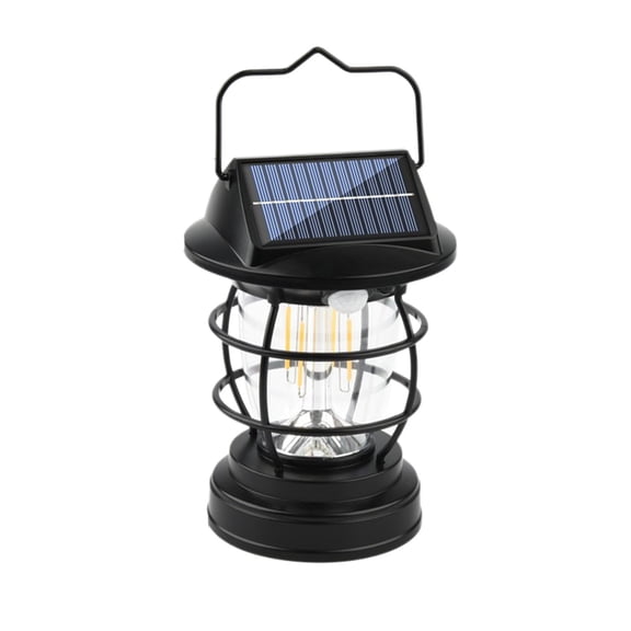 Yoloke Solar Lantern Outdoor Hanging Solar Lights, Solar Outdoor Lights Waterproof, Outdoor Solar Lanterns, Anti-Rust Solar Lights with Hooks