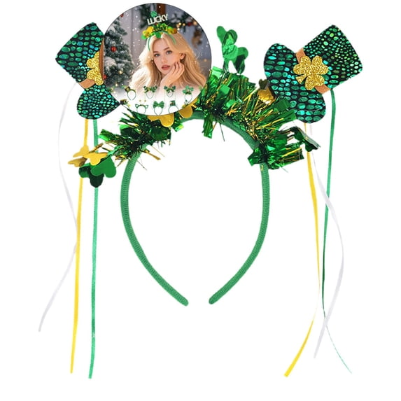 Yoloke St Patrick's Day Headband, Irish Saint Patrick's Day Headwear for Women and Girls, Festival Party Accessory