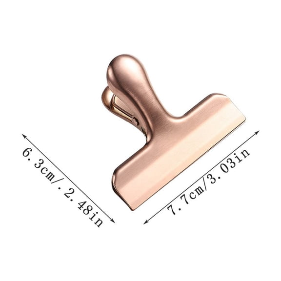 Yoloke Stainless Steel Bag Clips, Heavy Duty Metal Bag Clips Food Clip Strong Snack Clips Tightly Seals Chip Coffee Bread Cereal Bags Clips for Home Kitchen Office Camping