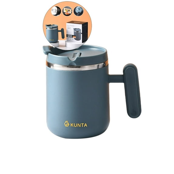 Yoloke Stainless Steel Vacuum Insulated Tumbler Home Office Espresso Coffee Cups with Lid and Handle Drinking Mug