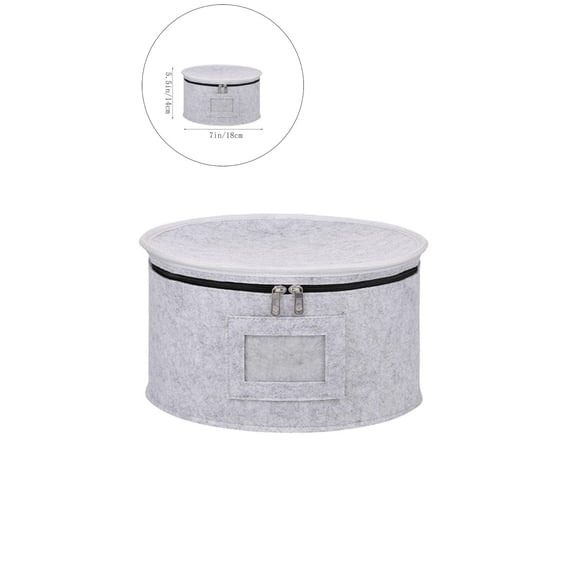 Yoloke Storage Containers, Hard Shell Case for Organizing, Stackable Moving Storage Box with Felt Plate Dividers for Dishes, Glasses, Mugs