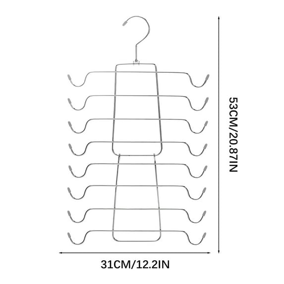 Yoloke Tank Tops Hanger Bra Hangers Space Saving Hanger Metal Folding Closet Organizer for Tank Tops, Cami, Bras, Bathing Suits, Belts, Ties