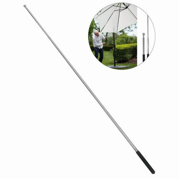 Yoloke Telescopic Stainless Steel Pole for Umbrella Cover - 1.2M Extendable | Non-Slip Handle | Easy Installation & Storage | Ideal for Outdoor Activities & Umbrella Cover Support