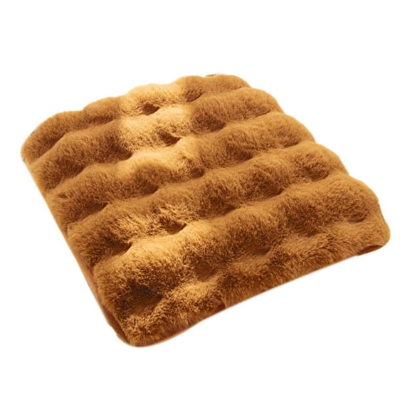 Yoloke Thickened Soft Seat Cushion - 15.75"x15.75" Non-Slip Plush Chair Pad - Winter Warm Office/Student Chair Sit Mat, Breathable, Durable, Easy to Clean