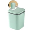 thumbnail image 1 of Yoloke Tiny Countertop Trash Can, Tiny Trash Can with Push Button Lid，Mini Desktop Garbage Can with Push-Button(Green), 1 of 5