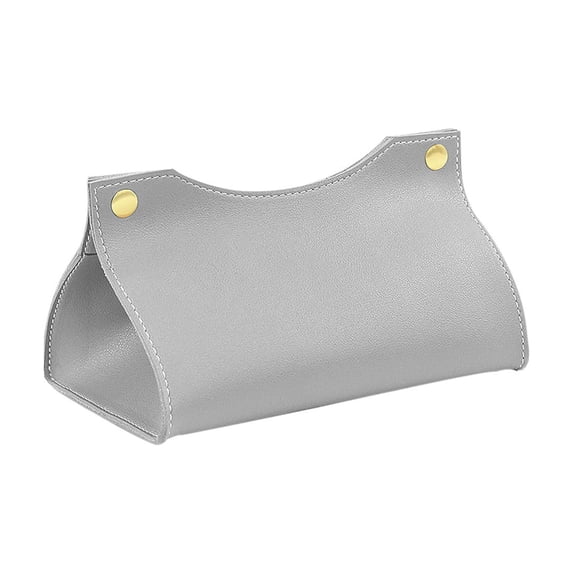 Yoloke Tissue Box Cover Rectangular, Leather Tissue Box Holder, Facial Tissues Organizer, Napkin Paper Tissue Holder for Bathroom, Living Room, Dresser, Tabletop, Car, Office Decor