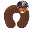 thumbnail image 1 of Yoloke Travel Neck Pillow - Lightweight Extra Comfort Inflatable - U-Shaped Neck Pillow for Travelling(Coffee), 1 of 5