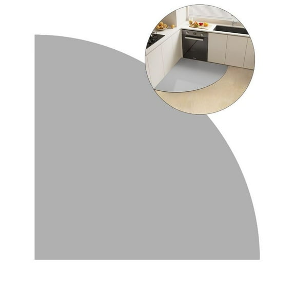 Yoloke Triangle Kitchen Mat for Floor Quick Dry Corner Kitchen Rugs Nonslip Washable Solid Floor Mats Water Absorbent Area Rug Comfort Standing Mat Carpet for Door Mat,Sink