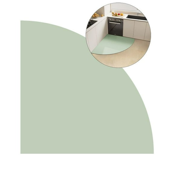 Yoloke Triangle Kitchen Mat for Floor Quick Dry Corner Kitchen Rugs Nonslip Washable Solid Floor Mats Water Absorbent Area Rug Comfort Standing Mat Carpet for Door Mat,Sink