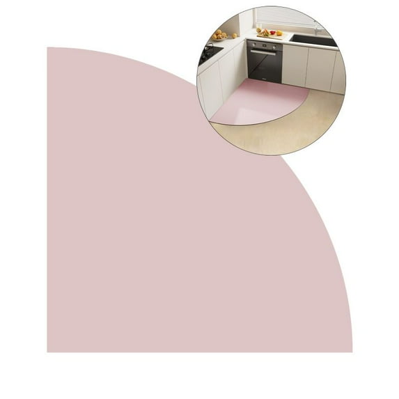 Yoloke Triangle Kitchen Mat for Floor Quick Dry Corner Kitchen Rugs Nonslip Washable Solid Floor Mats Water Absorbent Area Rug Comfort Standing Mat Carpet for Door Mat,Sink