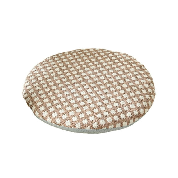 Yoloke Tufted Corduroy Seat Cushion - 14 Inch Memory Foam Added Floor Pillow for Living Room & Tatami Use(Coffee)