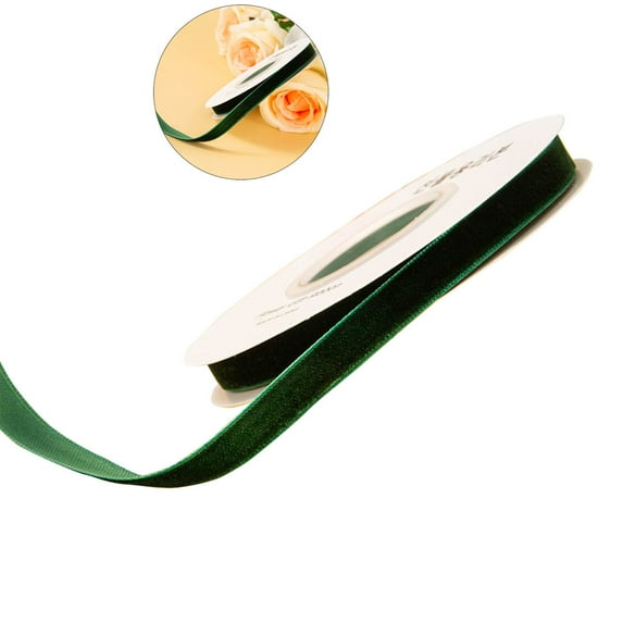 Yoloke Velvet Ribbon, Thin Velvet Ribbon for Crafts, Gift Wrapping, DIY, Hair Bows, Wedding Invitations, Valentine's Day, Christmas and Party Decoration