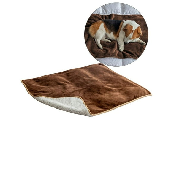 Yoloke Waterproof Dog Blankets for Small Dogs - Small Cat Blanket Washable for Couch Protection, Sherpa Fleece Puppy Blanket, Soft Plush Reversible Throw Furniture Protector