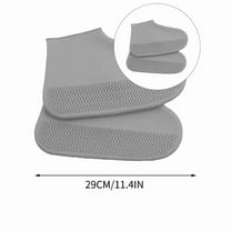 Yoloke Waterproof Shoe Covers, Reusable Foldable Not-Slip Rain Shoe Covers, Portable Water Resistant Overshoe, Shoes Protectors Overshoes Rain Galoshes for Kids, Men and Women