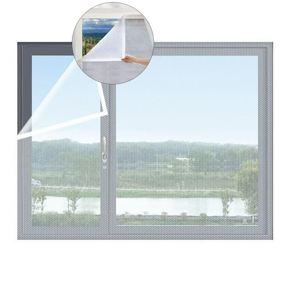 Yoloke Weatherproofing Window Insulation Kit, Window Insulation Film for Winter, Window Thermal Cover Insulating Curtains, Waterproof, Windproof, Dust Proof